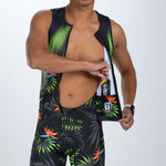 Zoot Sports TRI RACESUITS Men's Ltd Tri Aero Slvs Fz Racesuit - Tropical Magic