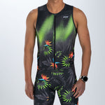 Zoot Sports TRI RACESUITS Men's Ltd Tri Aero Slvs Fz Racesuit - Tropical Magic