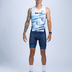 Zoot Sports TRI RACESUITS Men's Ltd Tri Slvs Fz Racesuit - IM Stratos