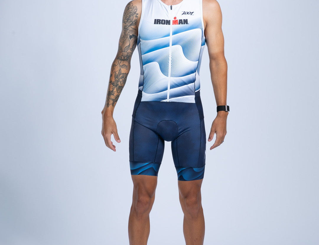 Zoot Sports TRI RACESUITS Men's Ltd Tri Slvs Fz Racesuit - IM Stratos
