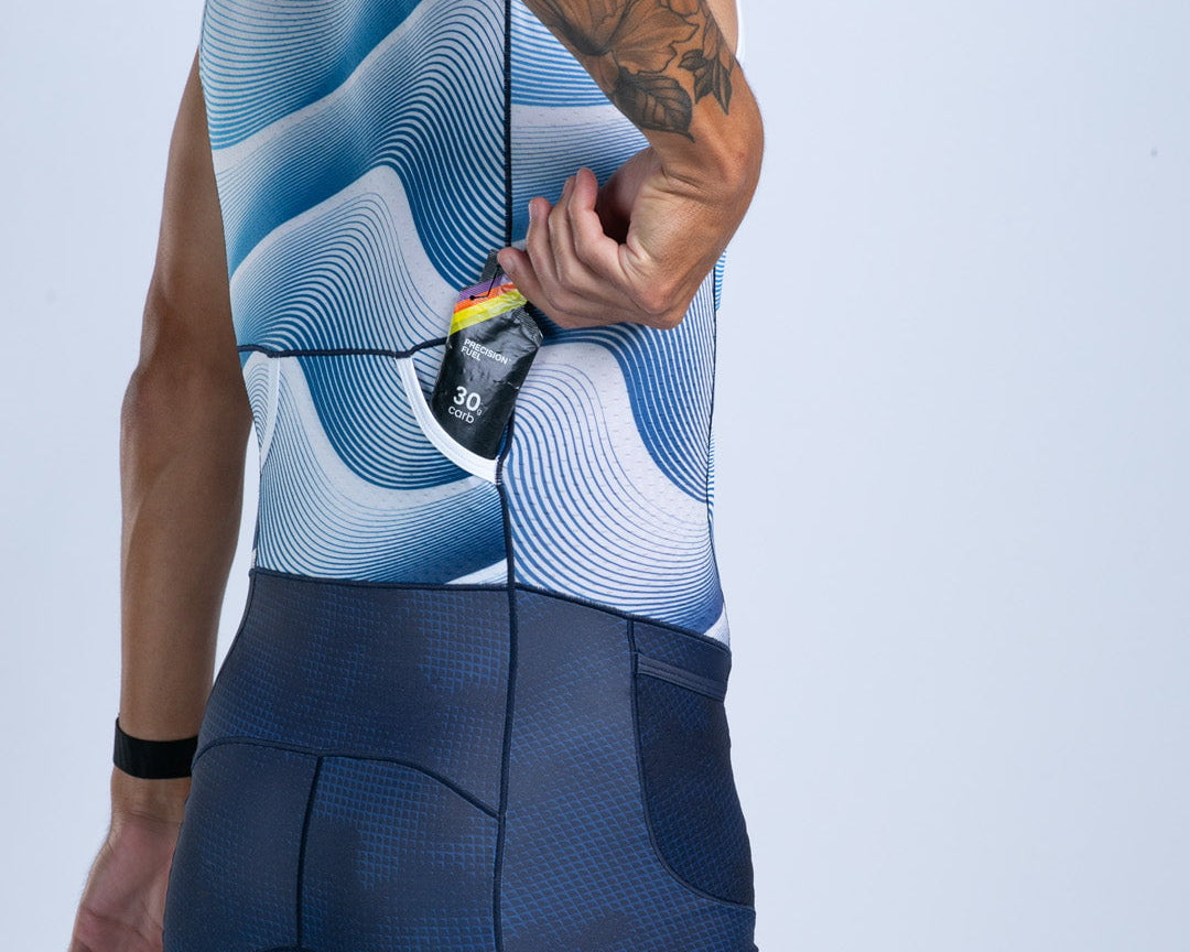 Zoot Sports TRI RACESUITS Men's Ltd Tri Slvs Fz Racesuit - IM Stratos