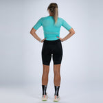 Zoot Sports TRI RACESUITS Women's Core Tri Aero FZ Racesuit - Aqua Blue