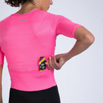 Zoot Sports TRI RACESUITS Women's Core Tri Aero Fz Racesuit - Bright Pink