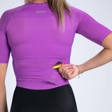 Zoot Sports TRI RACESUITS Women's Core Tri Aero Fz Racesuit - Deep Purple