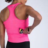 Zoot Sports TRI RACESUITS Women's Core Tri Slvs Fz Racesuit - Bright Pink