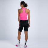 Zoot Sports TRI RACESUITS Women's Core Tri Slvs Fz Racesuit - Bright Pink