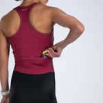 Zoot Sports TRI RACESUITS Women's Core Tri Slvs Fz Racesuit - Plum