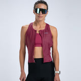 Zoot Sports TRI RACESUITS Women's Core Tri Slvs Fz Racesuit - Plum