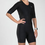 Zoot Sports TRI RACESUITS Women's Elite 2.0 Tri Aero Fz Racesuit - Black