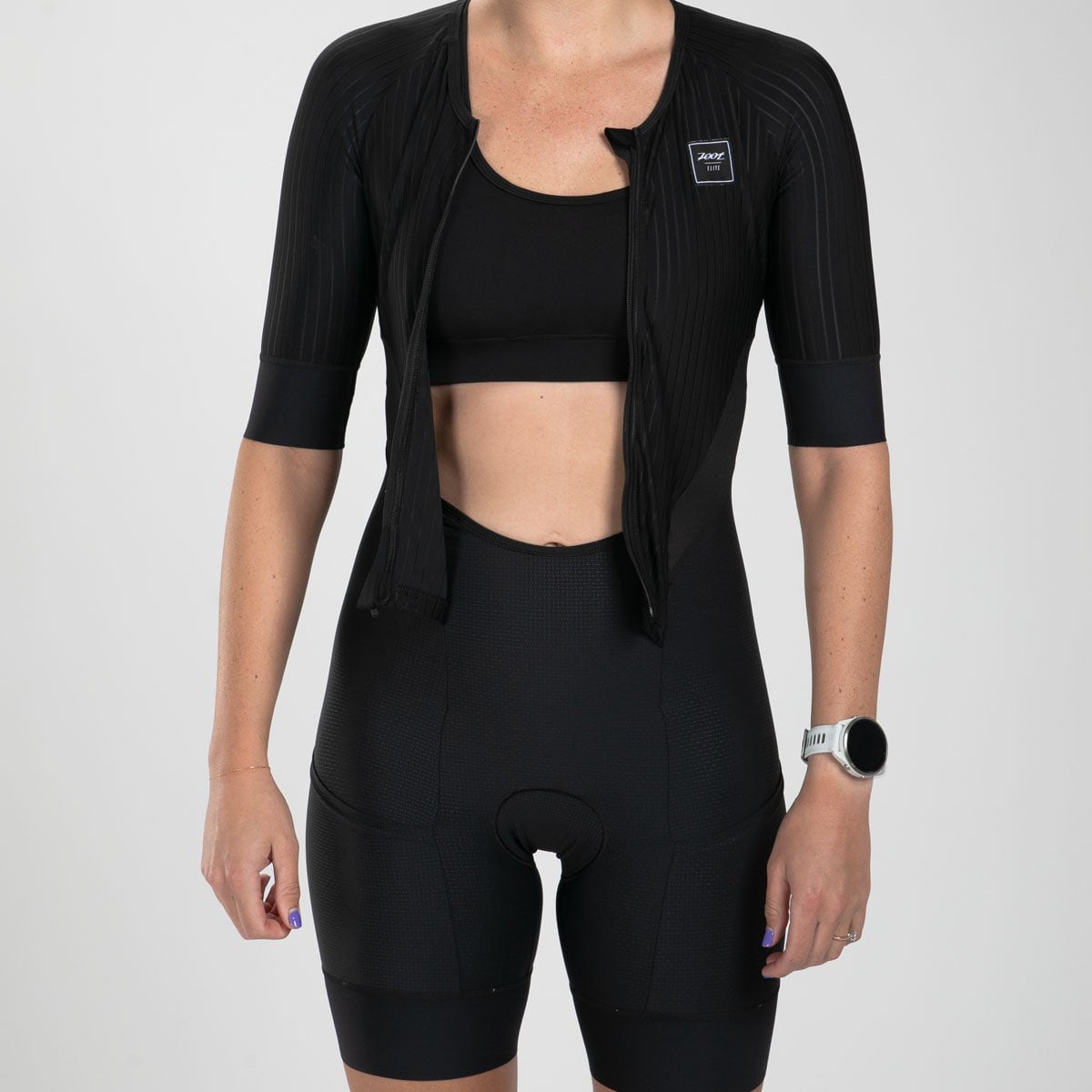 Zoot Sports TRI RACESUITS Women's Elite 2.0 Tri Aero Fz Racesuit - Black