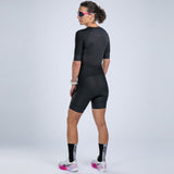 Zoot Sports TRI RACESUITS Women's Elite Tri Aero Fz Racesuit - Jet Black