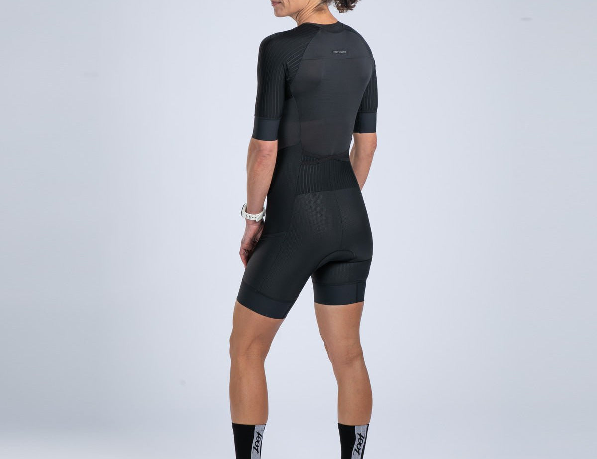 Zoot Sports TRI RACESUITS Women's Elite Tri Aero Fz Racesuit - Jet Black