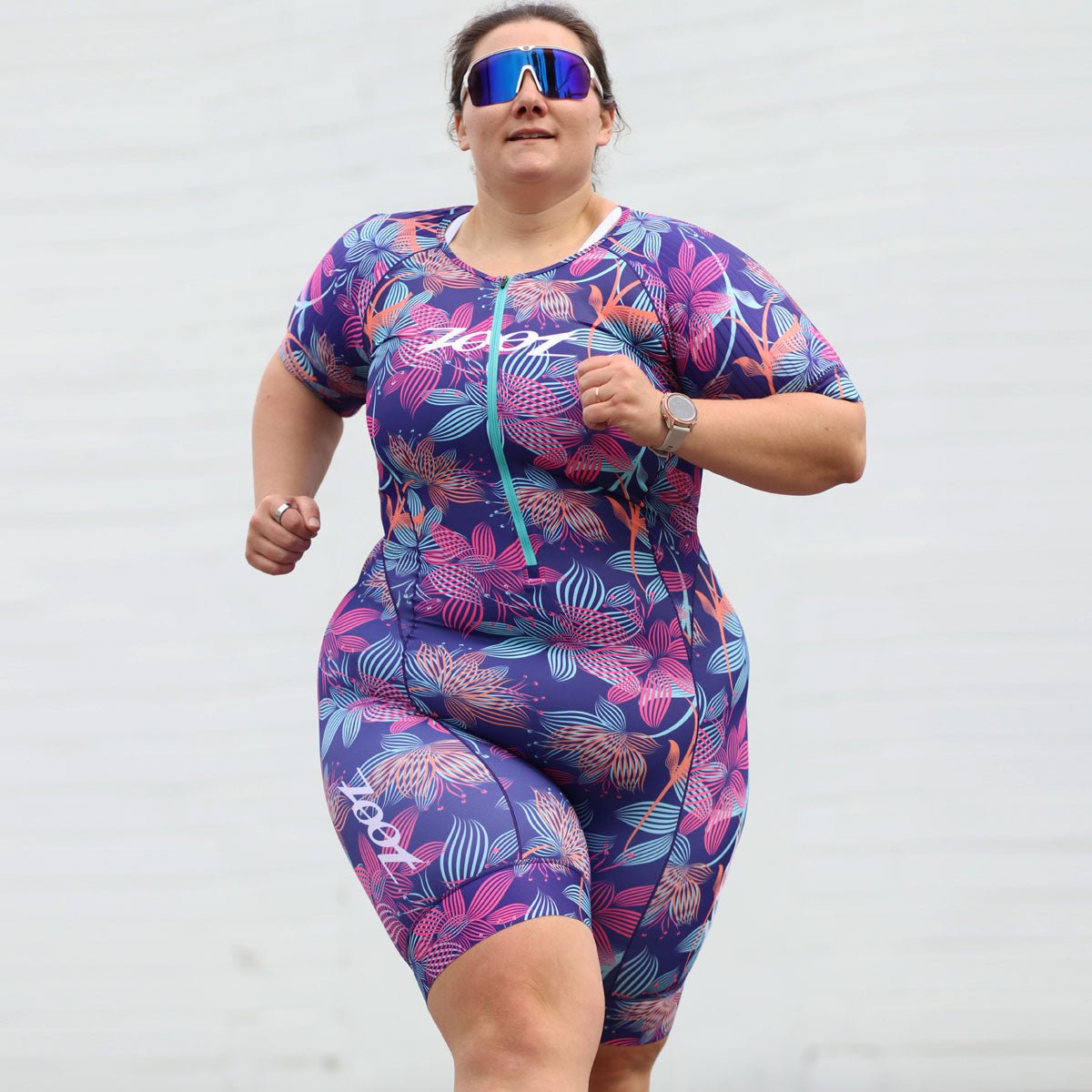 Zoot Sports TRI RACESUITS Women's Ltd Athena Tri Aero Fz Racesuit -Flora