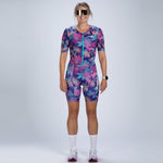 Zoot Sports TRI RACESUITS Women's Ltd Tri Aero Fz Racesuit -Flora