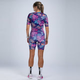 Zoot Sports TRI RACESUITS Women's Ltd Tri Aero Fz Racesuit -Flora