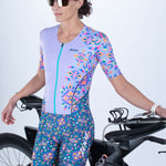 Zoot Sports TRI RACESUITS Women's Ltd Tri Aero Fz Racesuit - Kaleidoscope