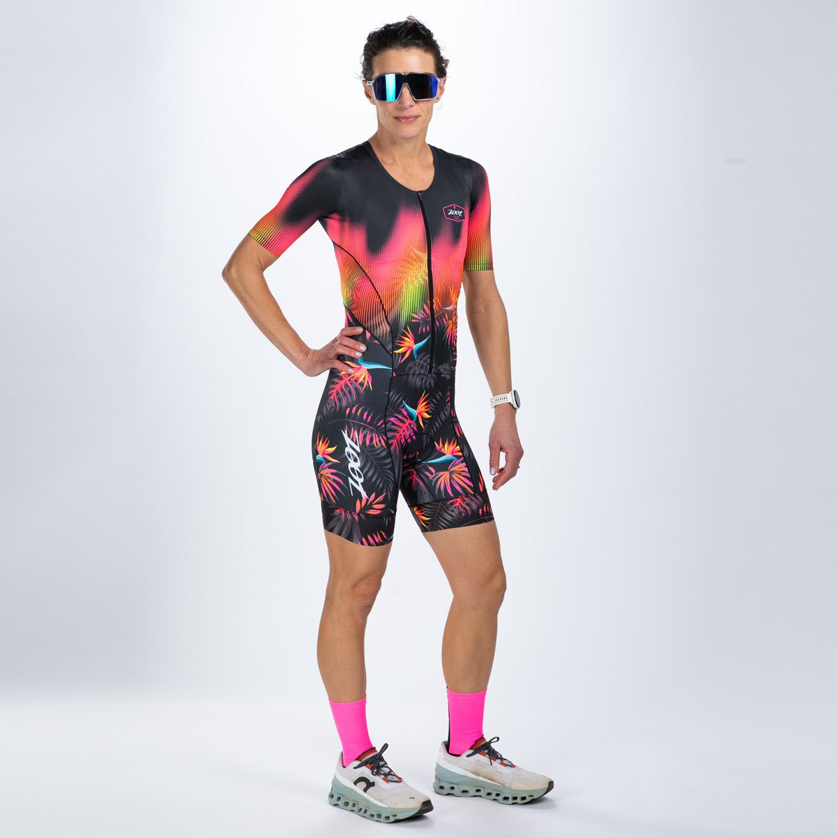Zoot Sports TRI RACESUITS Women's Ltd Tri Aero Fz Racesuit - Tropical Magic