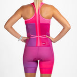 Zoot Sports TRI RACESUITS Women's Ltd Tri Slvs Fz Racesuit - Believe