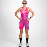 Zoot Sports TRI RACESUITS Women's Ltd Tri Slvs Fz Racesuit - Believe