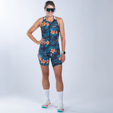 Zoot Sports TRI RACESUITS Women's Ltd Tri Slvs Fz Racesuit - Hula