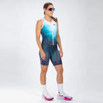 Zoot Sports TRI RACESUITS Women's Ltd Tri Slvs Fz Racesuit - La Plage