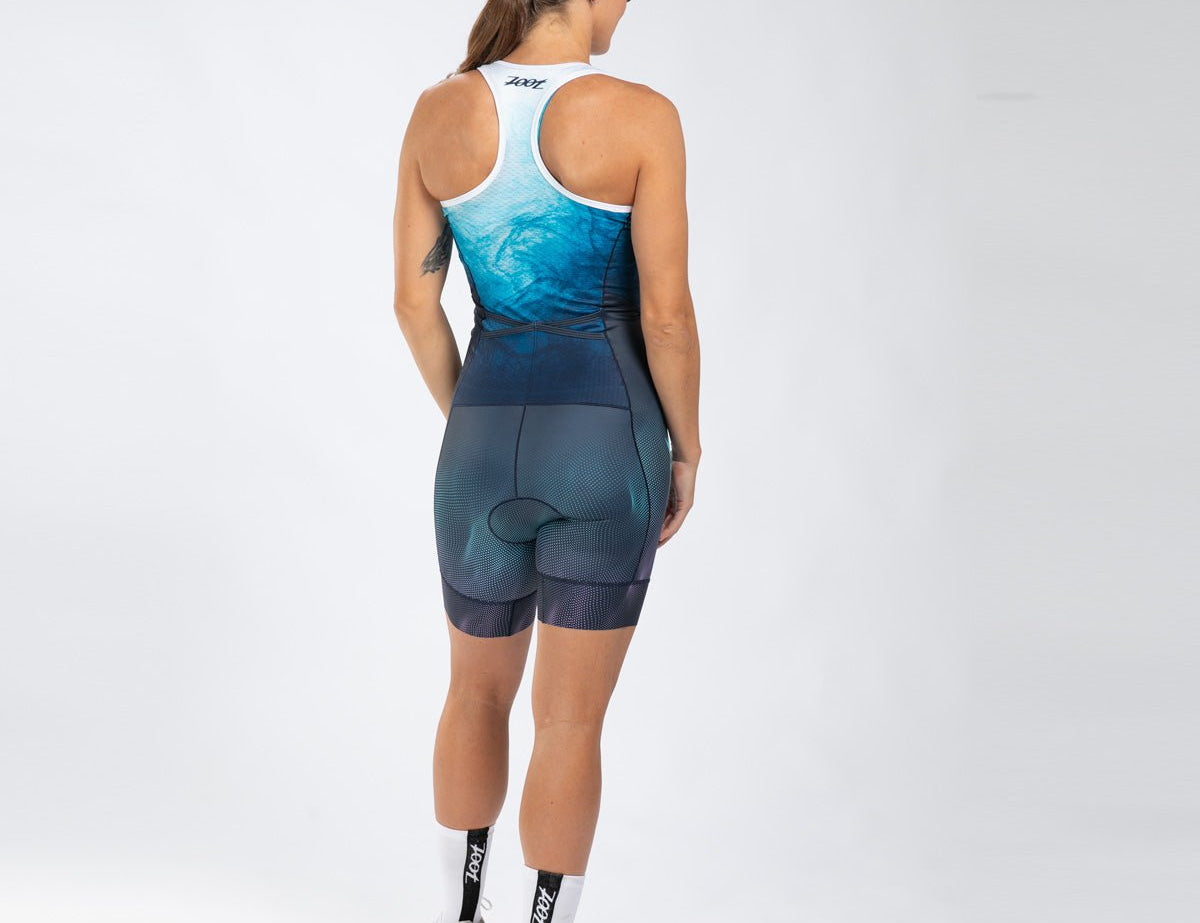 Zoot Sports TRI RACESUITS Women's Ltd Tri Slvs Fz Racesuit - La Plage