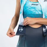Zoot Sports TRI RACESUITS Women's Ltd Tri Slvs Fz Racesuit - La Plage