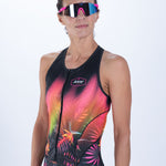 Zoot Sports TRI RACESUITS Women's Ltd Tri Slvs Fz Racesuit - Tropical Magic