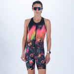 Zoot Sports TRI RACESUITS Women's Ltd Tri Slvs Fz Racesuit - Tropical Magic