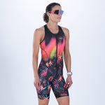 Zoot Sports TRI RACESUITS Women's Ltd Tri Slvs Fz Racesuit - Tropical Magic