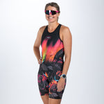 Zoot Sports TRI RACESUITS Women's Sprint Tri Hyperglide Backzip Racesuit - Tropical Magic
