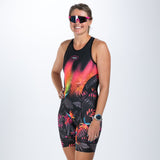 Zoot Sports TRI RACESUITS Women's Sprint Tri Hyperglide Backzip Racesuit - Tropical Magic