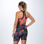 Zoot Sports TRI RACESUITS Women's Sprint Tri Hyperglide Backzip Racesuit - Tropical Magic
