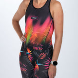 Zoot Sports TRI RACESUITS Women's Sprint Tri Hyperglide Open Back Racesuit - Tropical Magic