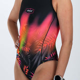 Zoot Sports TRI RACESUITS Women's Sprint Tri Hyperglide Open Back Swimsuit - Tropical Magic