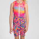 Zoot Sports TRI RACESUITS Youth Protégé Ltd Tri Racesuit - Club Aloha Pink