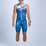 Zoot Sports TRI SLEEVELESS RACESUITS Men's Ltd Tri Slvs Fz Racesuit - Island Original