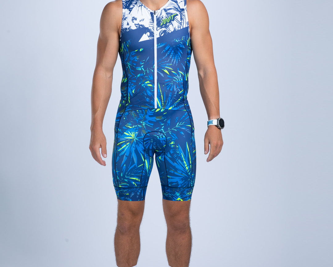 Zoot Sports TRI SLEEVELESS RACESUITS Men's Ltd Tri Slvs Fz Racesuit - Island Original