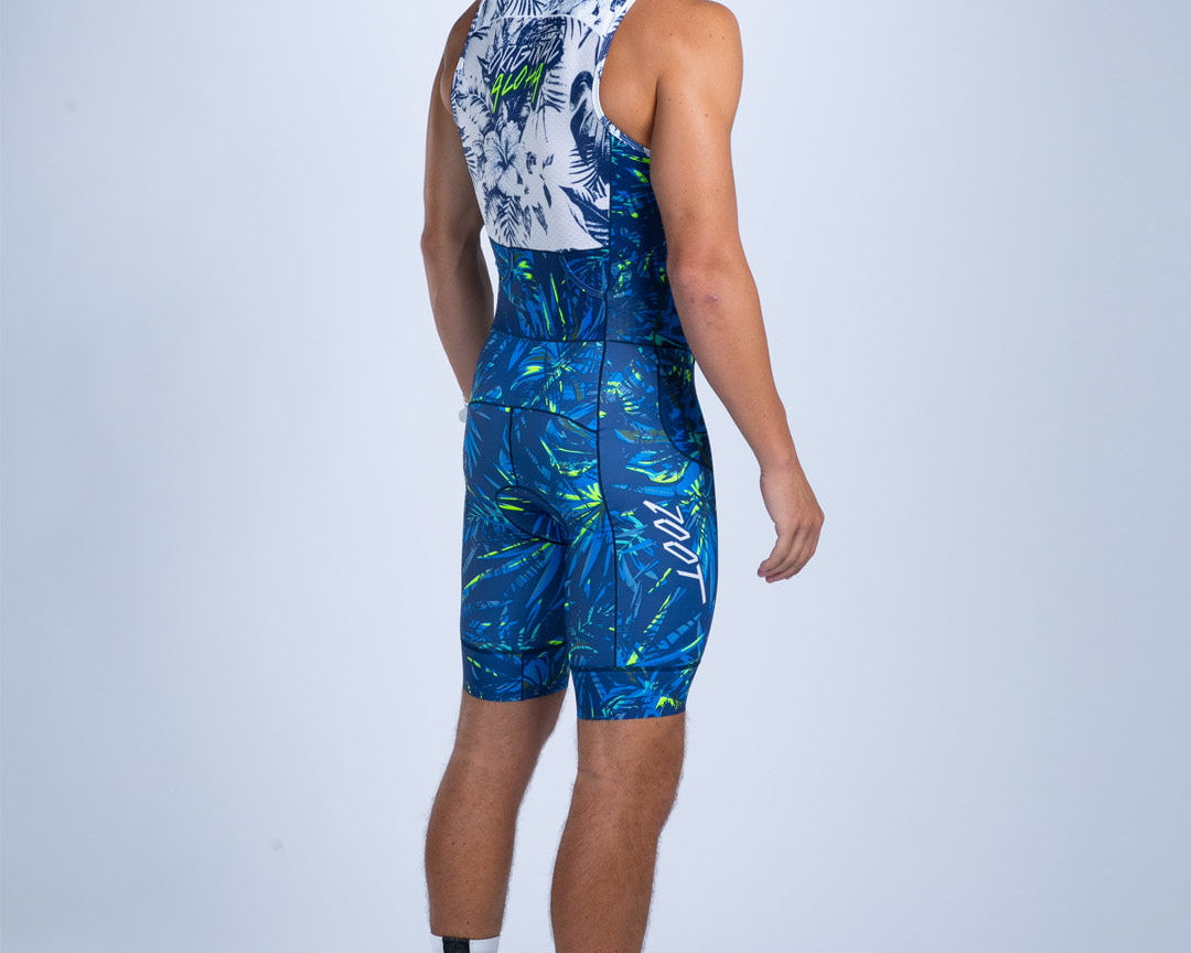 Zoot Sports TRI SLEEVELESS RACESUITS Men's Ltd Tri Slvs Fz Racesuit - Island Original