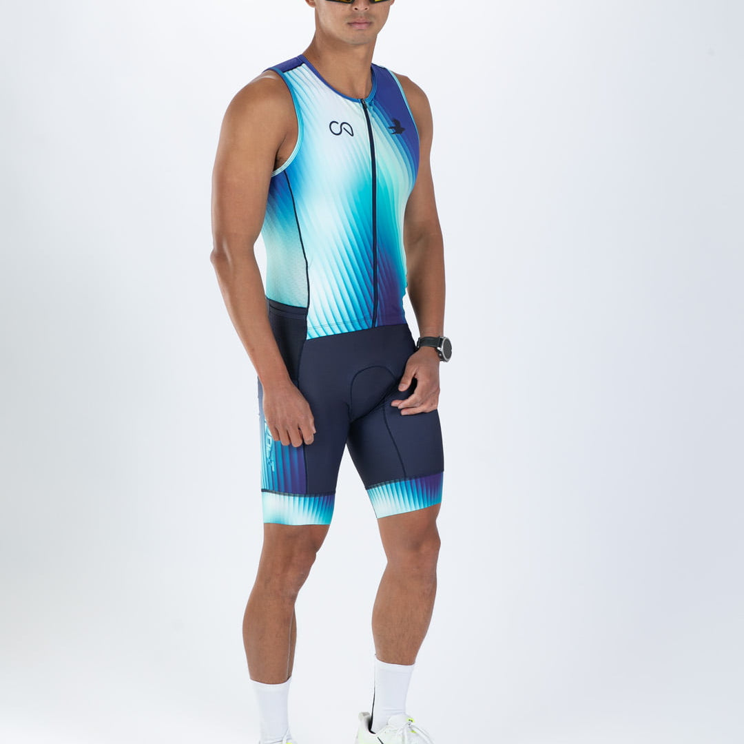 Zoot Sports TRI SLEEVELESS RACESUITS Men's Ltd Tri Slvs Fz Racesuit - Prism
