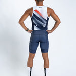 Zoot Sports TRI SLEEVELESS RACESUITS Men's Ltd Tri Slvs Fz Racesuit - Rouler