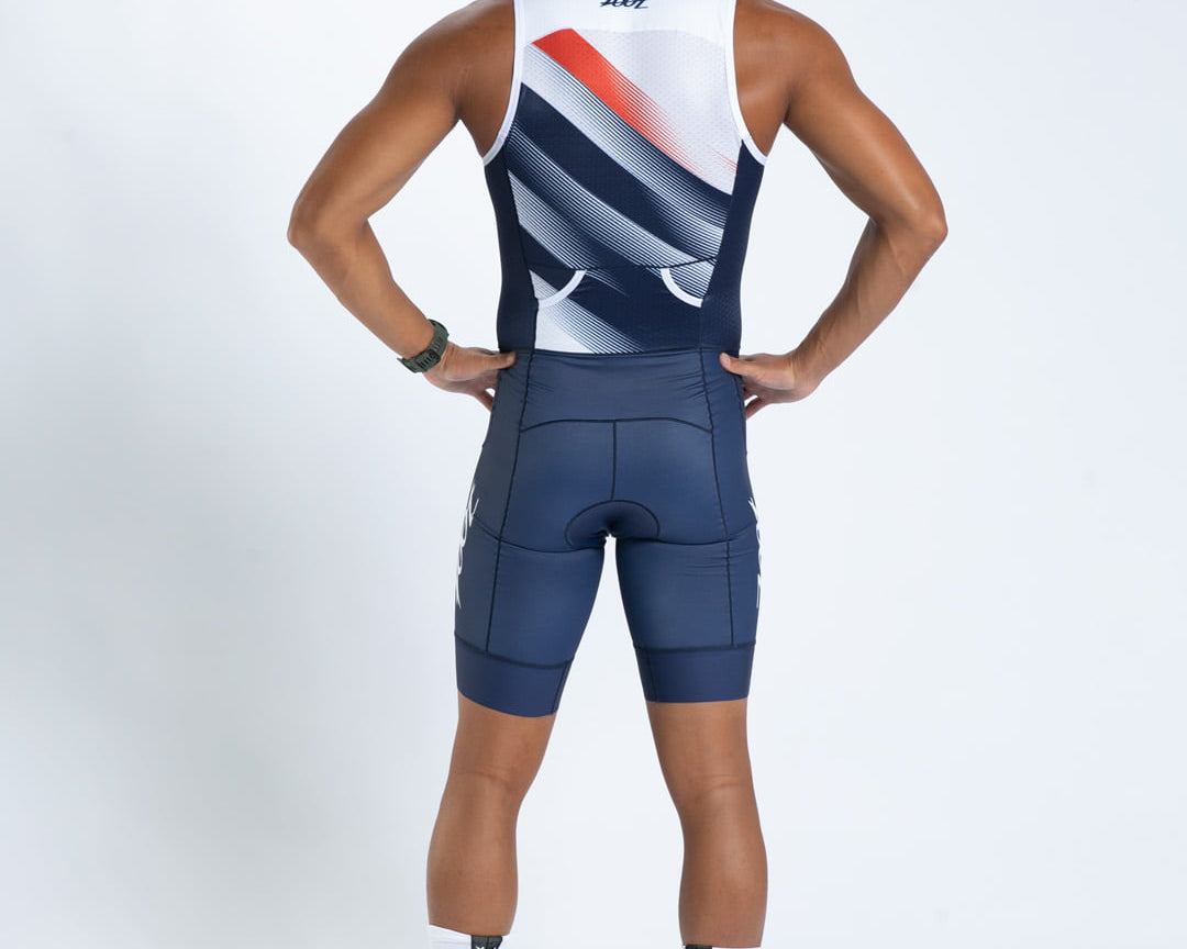 Zoot Sports TRI SLEEVELESS RACESUITS Men's Ltd Tri Slvs Fz Racesuit - Rouler