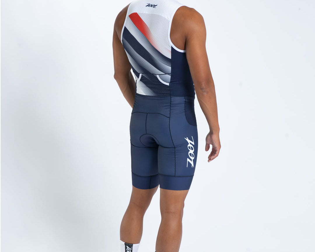 Zoot Sports TRI SLEEVELESS RACESUITS Men's Ltd Tri Slvs Fz Racesuit - Rouler