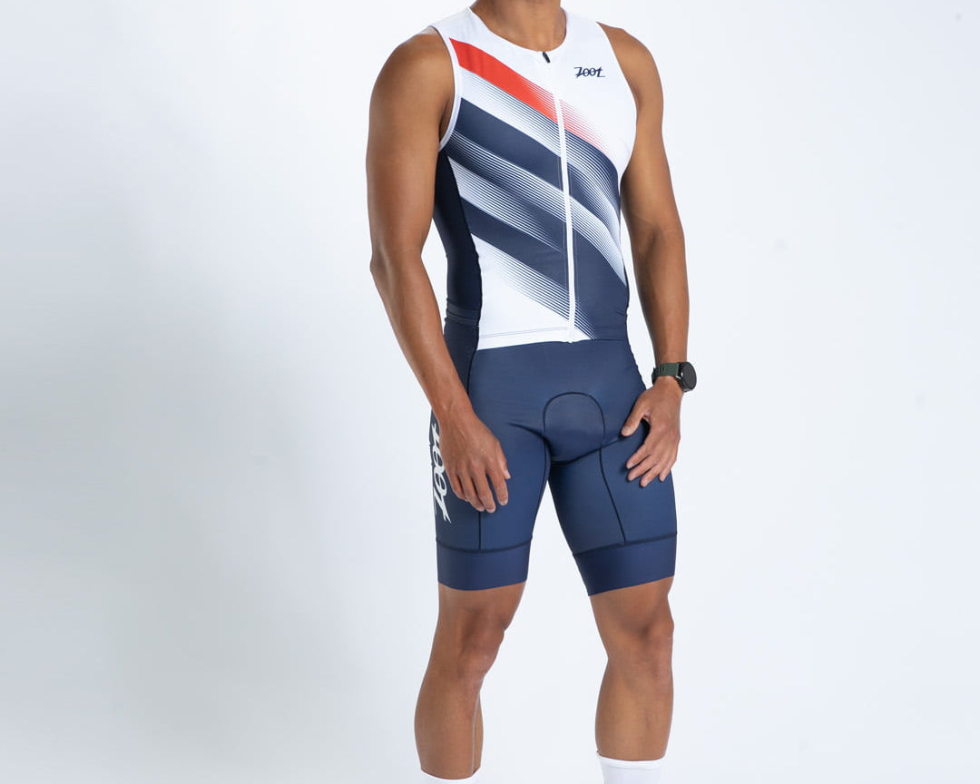 Zoot Sports TRI SLEEVELESS RACESUITS Men's Ltd Tri Slvs Fz Racesuit - Rouler