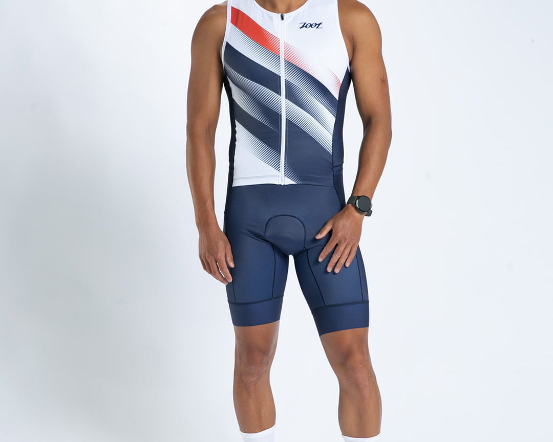 Zoot Sports TRI SLEEVELESS RACESUITS Men's Ltd Tri Slvs Fz Racesuit - Rouler