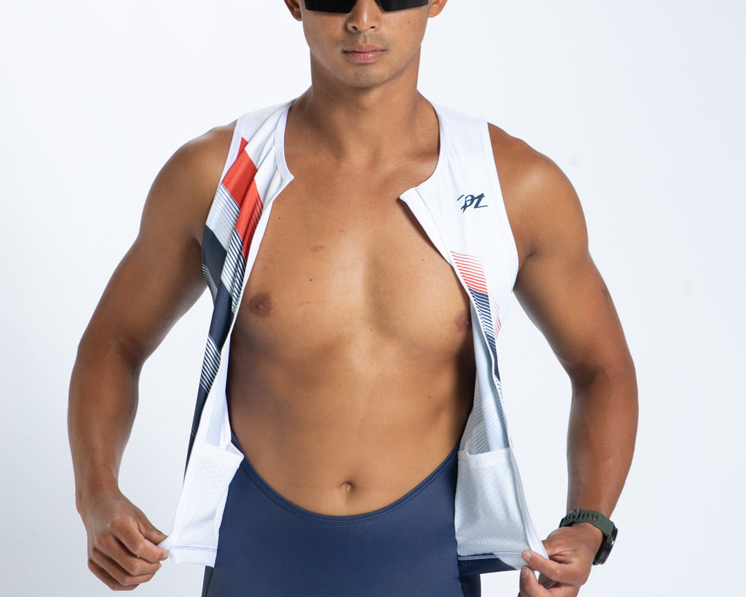 Zoot Sports TRI SLEEVELESS RACESUITS Men's Ltd Tri Slvs Fz Racesuit - Rouler