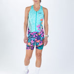 Zoot Sports TRI SLEEVELESS RACESUITS Women's Ltd Tri Slvs Fz Racesuit - Florescence