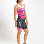 Zoot Sports TRI SLEEVELESS RACESUITS Women's Ltd Tri Slvs FZ Racesuit - Hering
