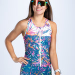 Zoot Sports TRI SLEEVELESS RACESUITS Women's Ltd Tri Slvs Fz Racesuit - Island Original