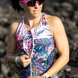 Zoot Sports TRI SLEEVELESS RACESUITS Women's Ltd Tri Slvs Fz Racesuit - Island Original